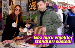 Göz nuru emekler standları süsledi