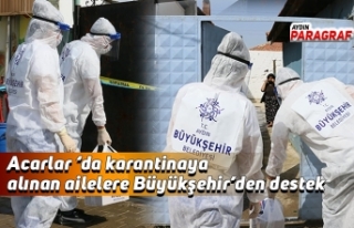 Acarlar ‘da karantinaya alınan ailelere Büyükşehir’den...