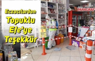 Eczacılardan Topuklu Efe'ye Teşekkür