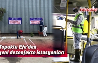 Topuklu Efe'den yeni dezenfekte istasyonları