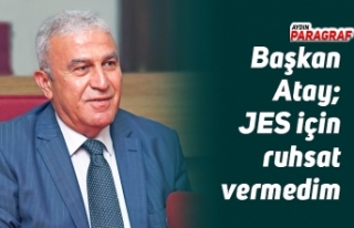 Atay; JES için ruhsat vermedim