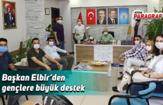 Başkan Elbir’den gençlere büyük destek