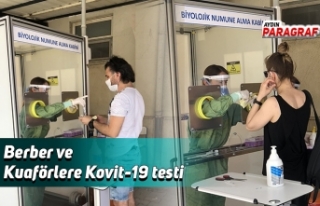 Berber ve Kuaförlere Kovit-19 testi