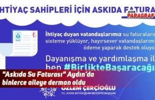 "Askıda Su Faturası" Aydın’da binlerce...