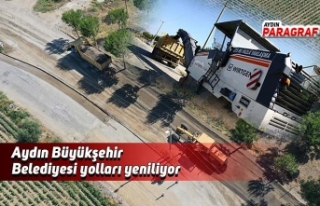 Aydın Büyükşehir Belediyesi yolları yeniliyor