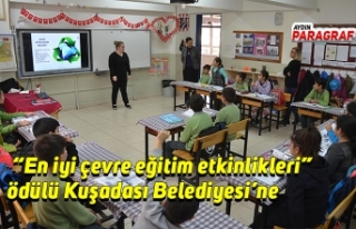 “En iyi çevre eğitim etkinlikleri” ödülü...