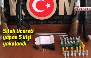 Silah ticareti yapan 5 kişi yakalandı