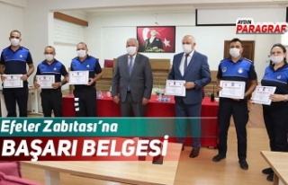 Efeler Zabıtası’na BAŞARI BELGESİ