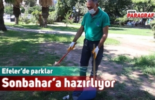 Efeler’de parklar Sonbahar’a hazırlıyor