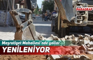 Meşrutiyet Mahallesi yolları YENİLENİYOR
