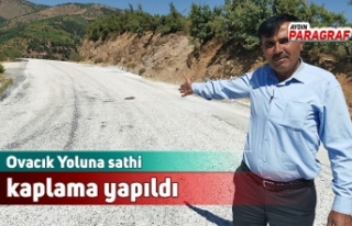 Ovacık Yoluna sathi kaplama yapıldı