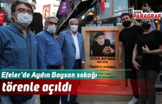 Aydın Boysan sokağı törenle açıldı