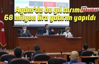 Aydın'da bu yıl tarıma 68 milyon lira yatırım...