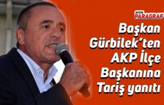 Başkan Gürbilek’ten AKP İlçe Başkanına Tariş...