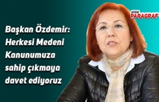 Başkan Özdemir: Herkesi Medeni Kanunumuza sahip...