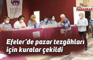 Efeler’de pazar tezgâhları için kuralar çekildi