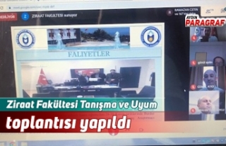 Ziraat Fakültesi Tanışma ve Uyum toplantısı yapıldı