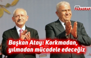 Başkan Atay: Korkmadan, yılmadan mücadele edeceğiz