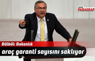 Bülbül: Bakanlık araç garanti sayısını saklıyor