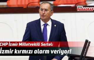 CHP’li Sertel; İzmir kırmızı alarm veriyor!