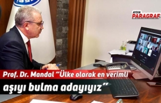 Prof. Dr. Mandal “Ülke olarak en verimli aşıyı...