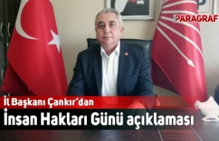 Başkan Çankır’dan İnsan Hakları Günü açıklaması