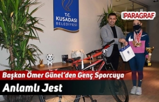 Başkan Ömer Günel’den Genç Sporcuya Anlamlı...