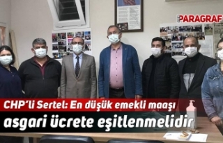 CHP’li Sertel: En düşük emekli maaşı asgari...