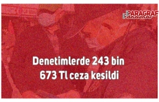 Denetimlerde 243 bin 673 tl ceza kesildi