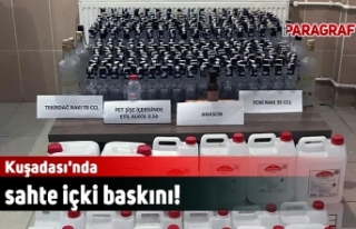Kuşadası'nda sahte içki baskını!