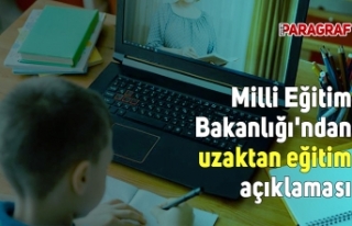 Milli Eğitim Bakanlığı'ndan uzaktan eğitim...