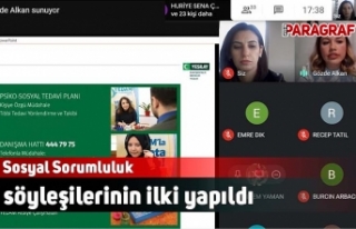 Sosyal Sorumluluk söyleşilerinin ilki yapıldı