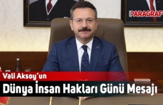 Vali Aksoy’un Dünya İnsan Hakları Günü Mesajı