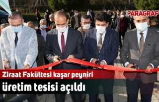 Ziraat Fakültesi kaşar peyniri üretim tesisi açıldı