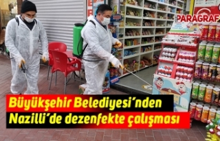 Büyükşehir Belediyesi’nden Nazilli’de dezenfekte...