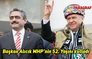 Başkan Alıcık MHP’nin 52. Yaşını kutladı