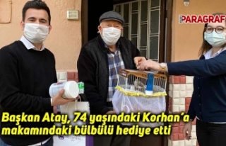 Başkan Atay, 74 yaşındaki Korhan’a makamındaki...