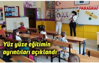 Yüz yüze eğitimin ayrıntıları açıklandı