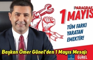 Başkan Ömer Günel'den 1 Mayıs Mesajı