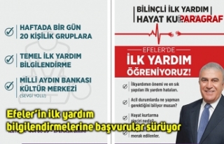 Efeler’in ilk yardım bilgilendirmelerine başvurular...