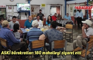 ASKİ bürokratları 180 mahalleyi ziyaret etti
