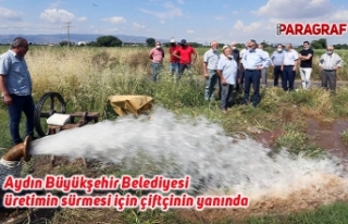 Aydın Büyükşehir Belediyesi üretimin sürmesi...