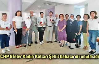 CHP Efeler Kadın Kolları Şehit babalarını unutmadı
