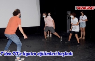7’den 70'e tiyatro eğitimleri başladı