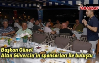Başkan Günel Altın Güvercin’in sponsorları...