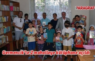 Germencik'te 2 mahalleye kütüphane açıldı