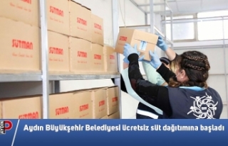 Aydın Büyükşehir Belediyesi ücretsiz süt dağıtımına...