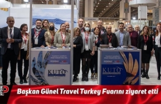 Başkan Günel Travel Turkey Fuarını ziyaret etti