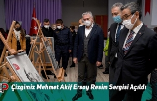 Çizgimiz Mehmet Akif Ersoy Resim Sergisi Açıldı