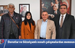 Davutlar ve Güzelçamlı esnafı çalışmalardan...